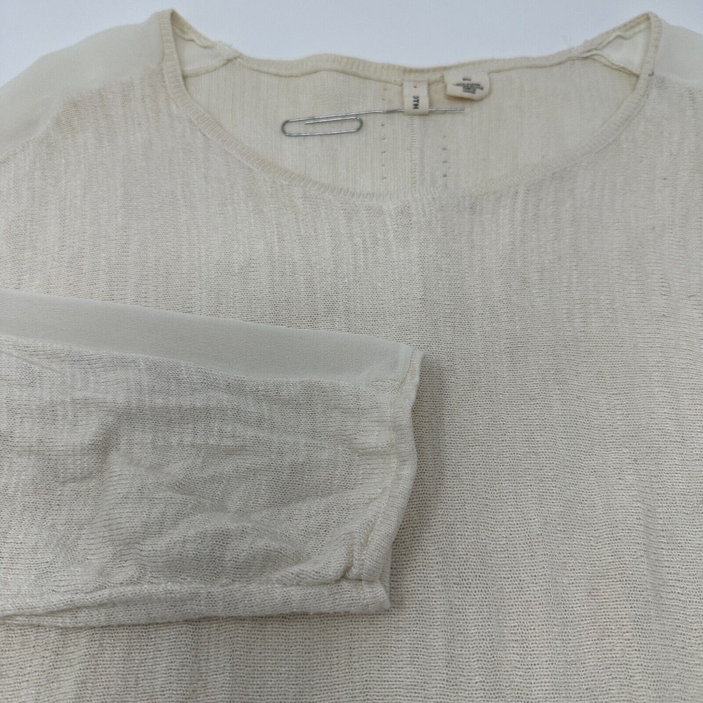 Moth Anthropologie Lovely Soft Cream Sweater sz M